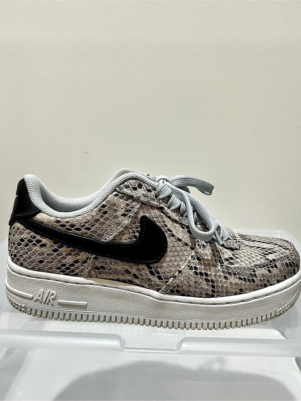 Nike Air Force 1 '07 PRM Snakeskin Sneakers MENS US 3.5